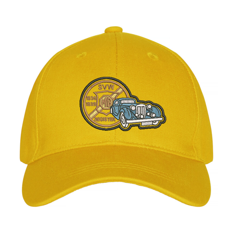 Premium baseball cap with embroidered logo