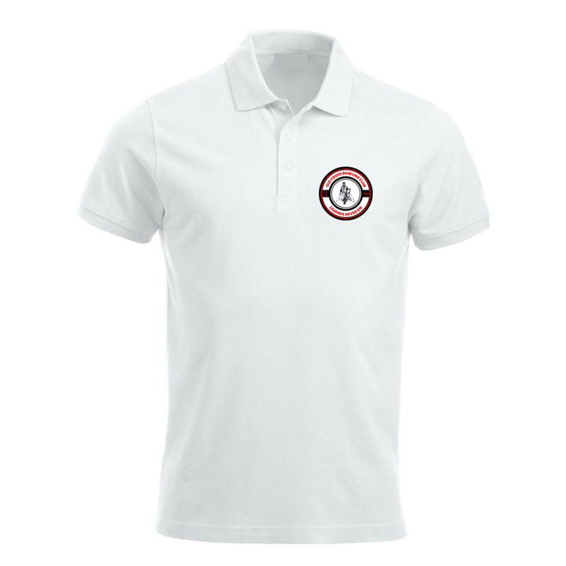 Polyester/Cotton polo shirt with printed logo to the left breast