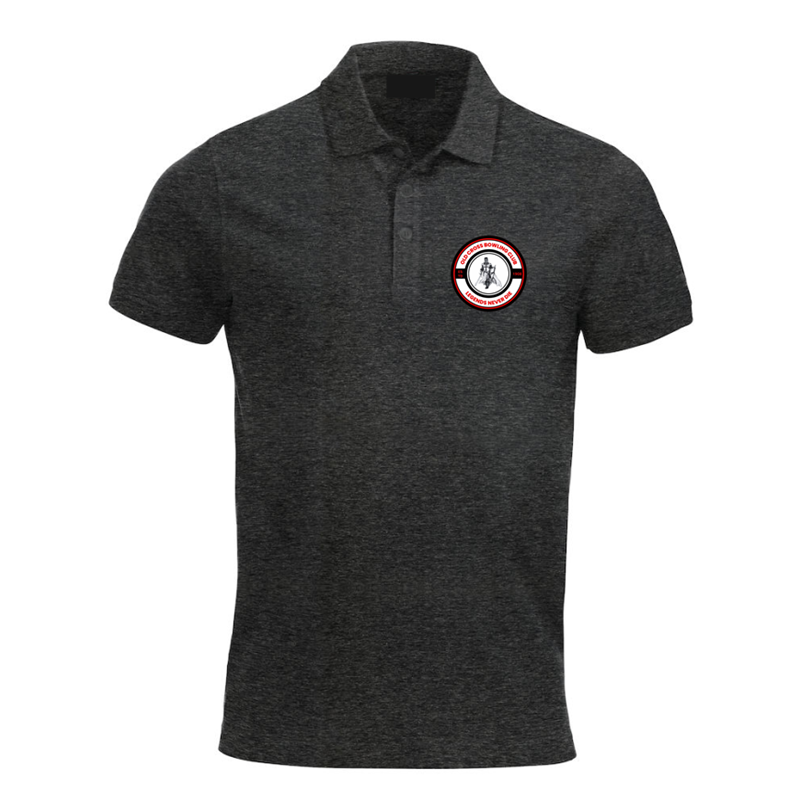 Polyester/Cotton polo shirt with printed logo to the left breast