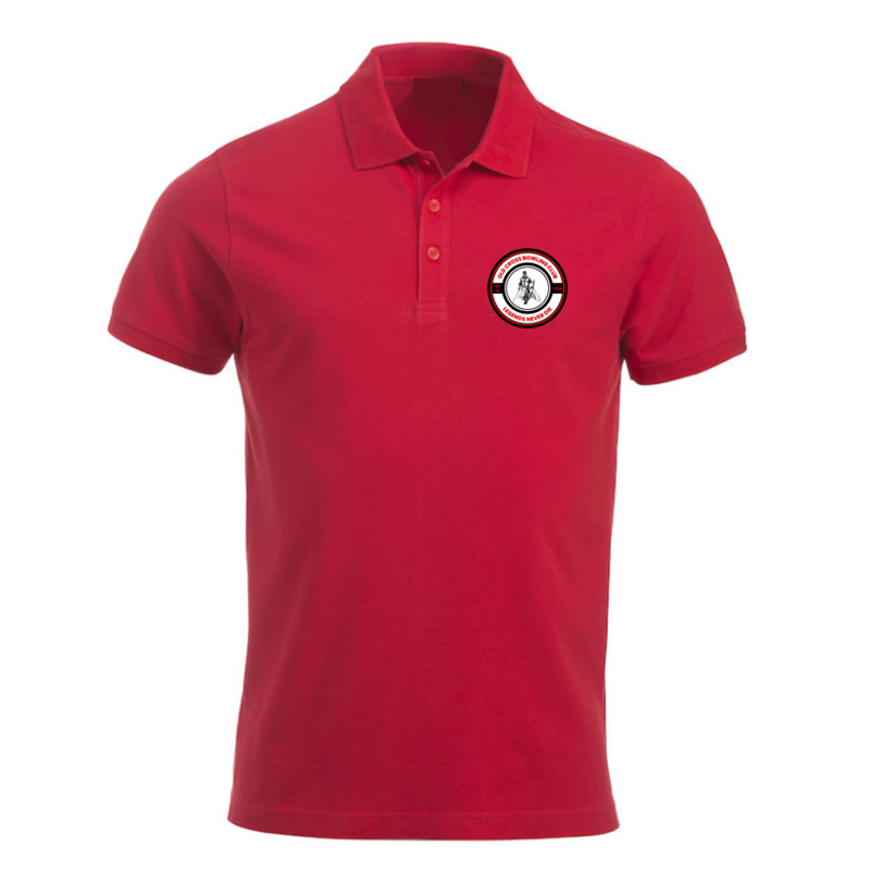 Polyester/Cotton polo shirt with printed logo to the left breast