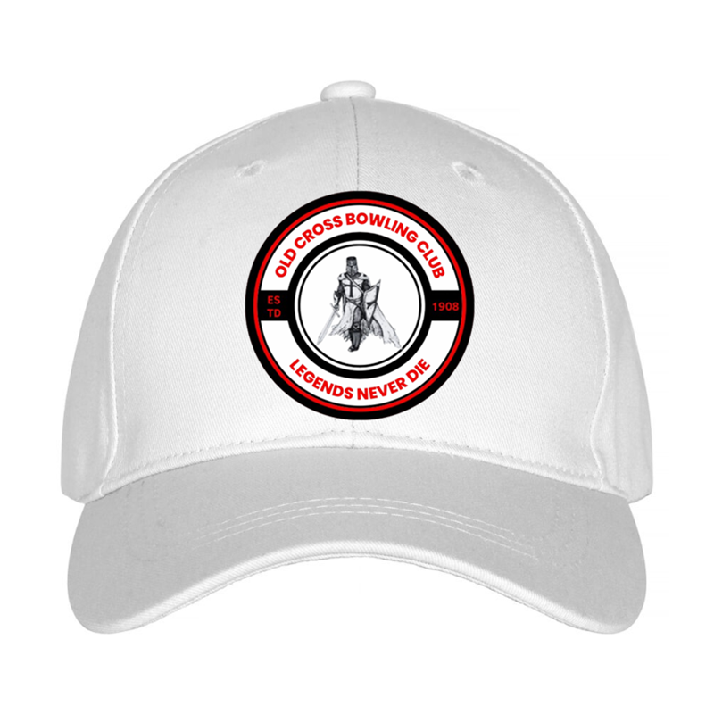 Baseball cap printed with club logo to front