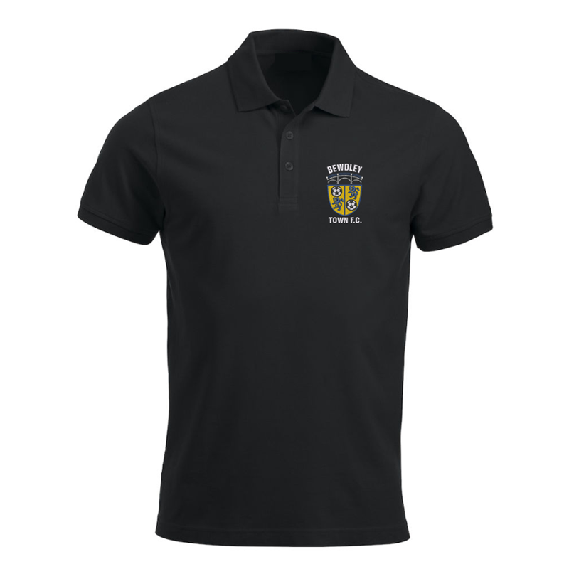 Poloshirt unisex fit, embroidered with club logo left breast