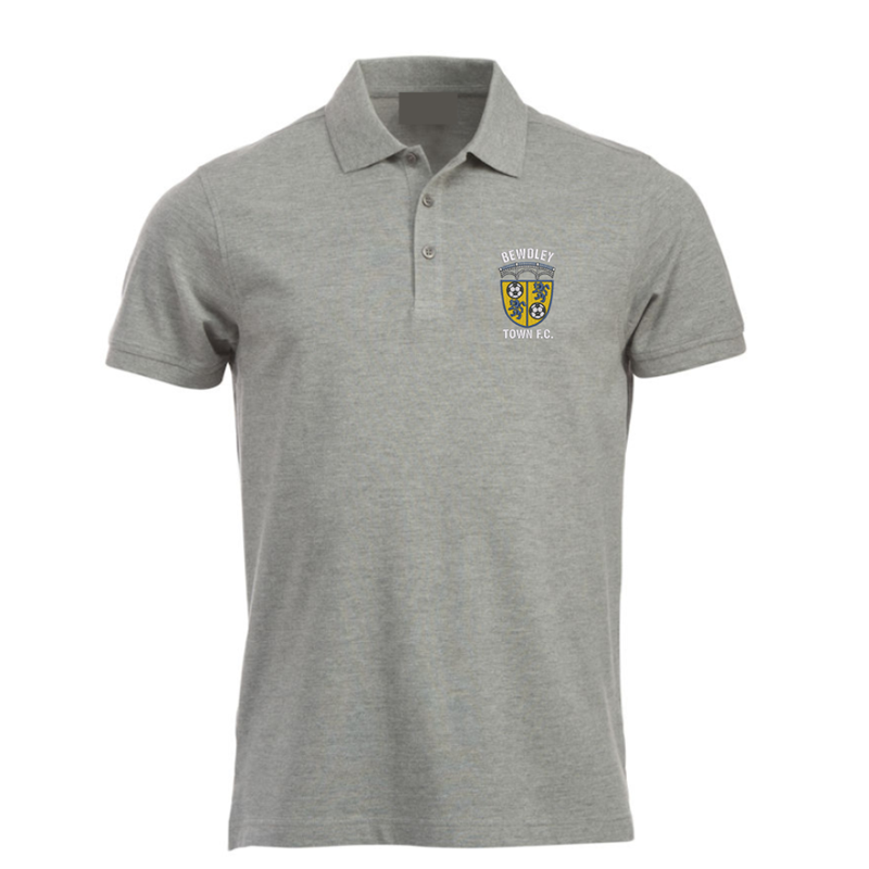 Poloshirt unisex fit, embroidered with club logo left breast