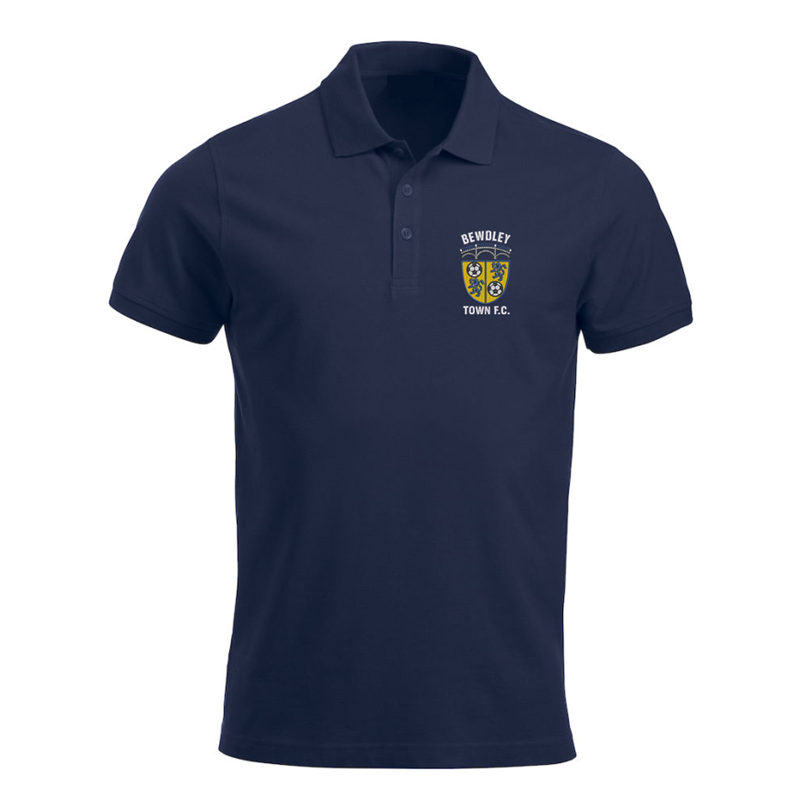 Poloshirt unisex fit, embroidered with club logo left breast
