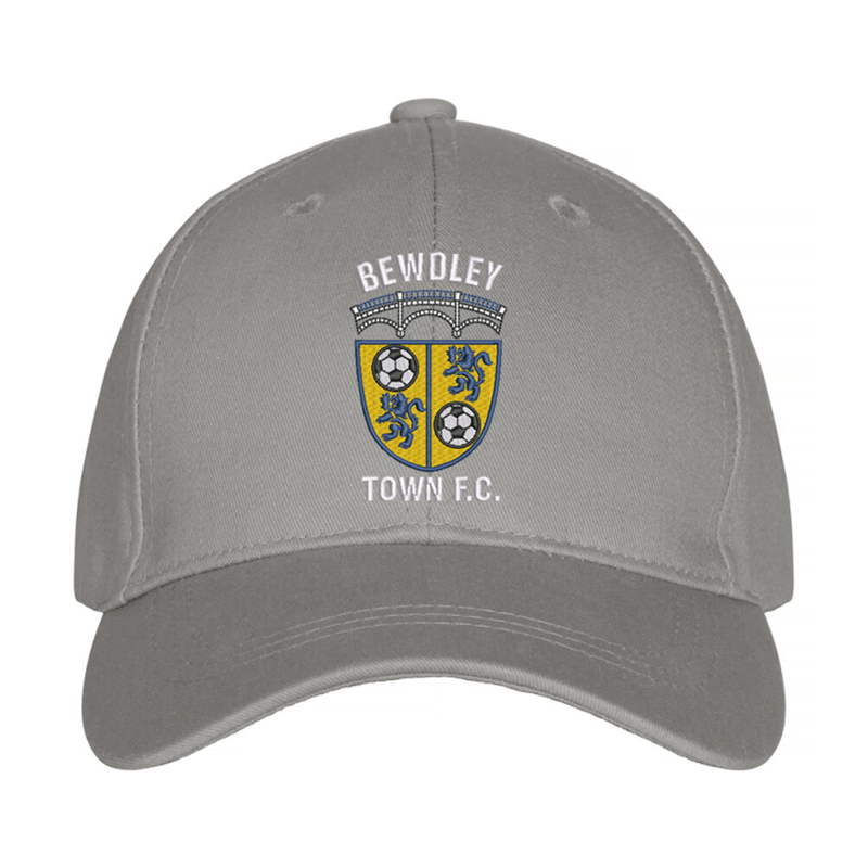 Premium baseball cap with embroidered logo to front