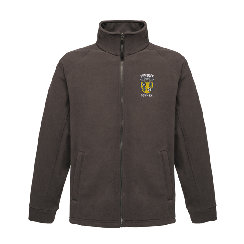 Premium polar fleece, full zip, with club logo embroidered left breast