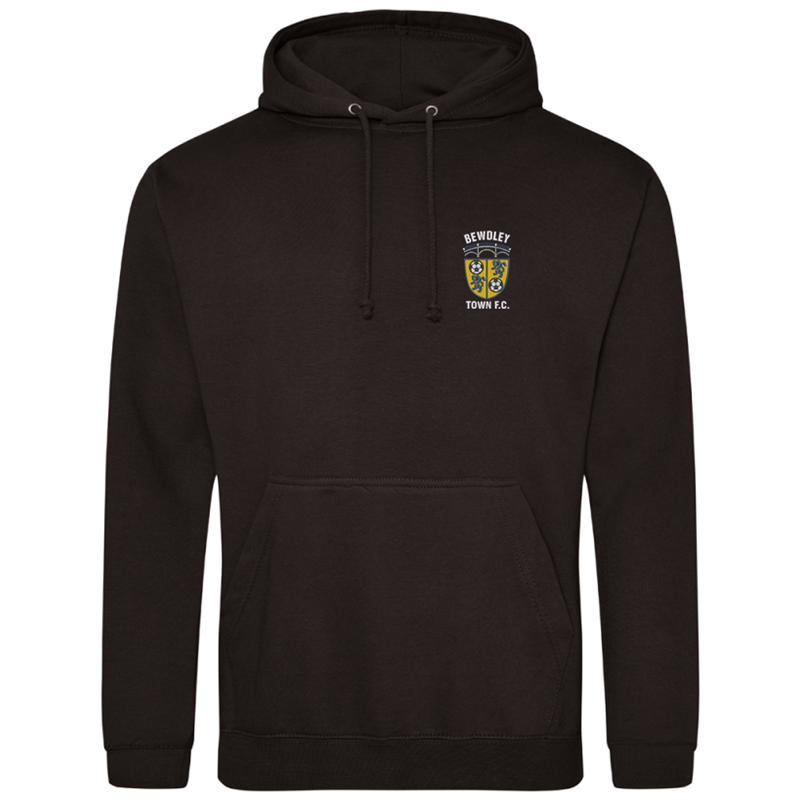Polyester/Cotton mix over head hoodie embroidered with club logo