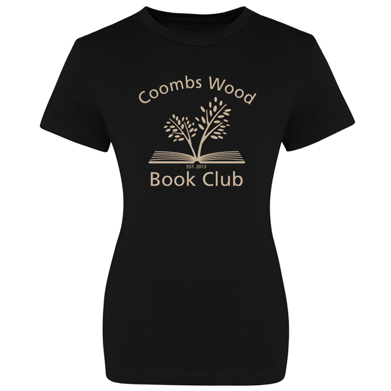 Crew neck lady fit t shirt with printed logo