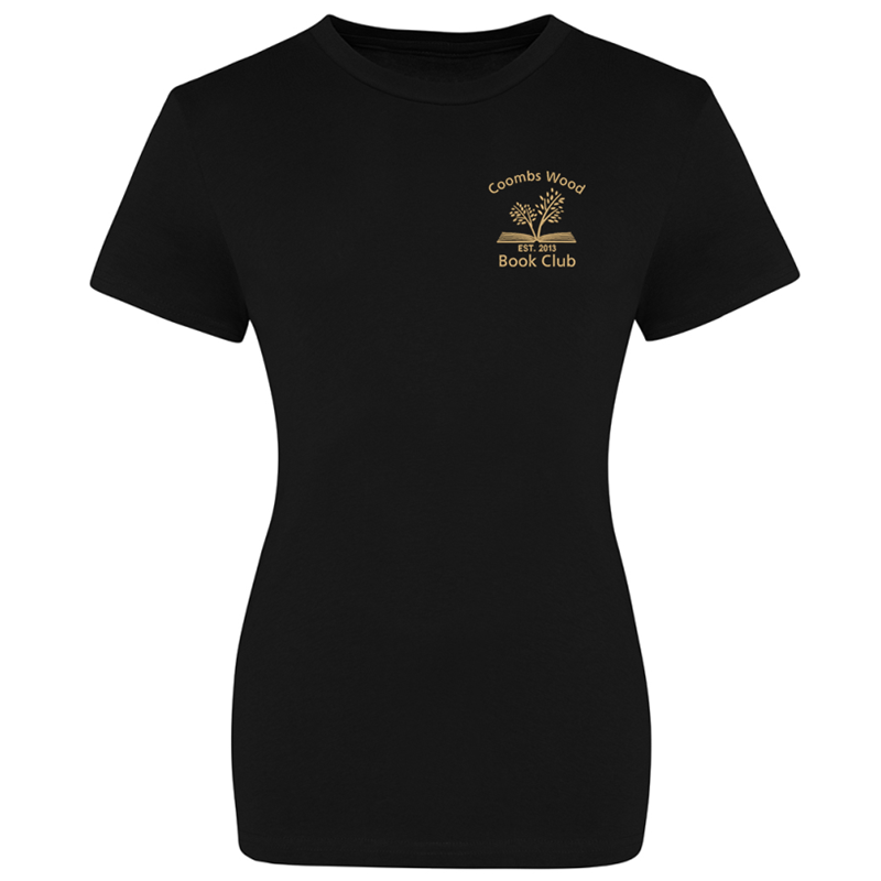 Crew neck lady fit t shirt with embroidered logo