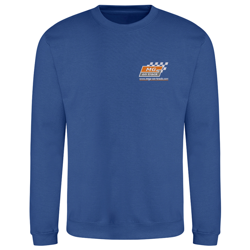 Cotton 280gm Crew neck sweatshirt with embroidered logo.