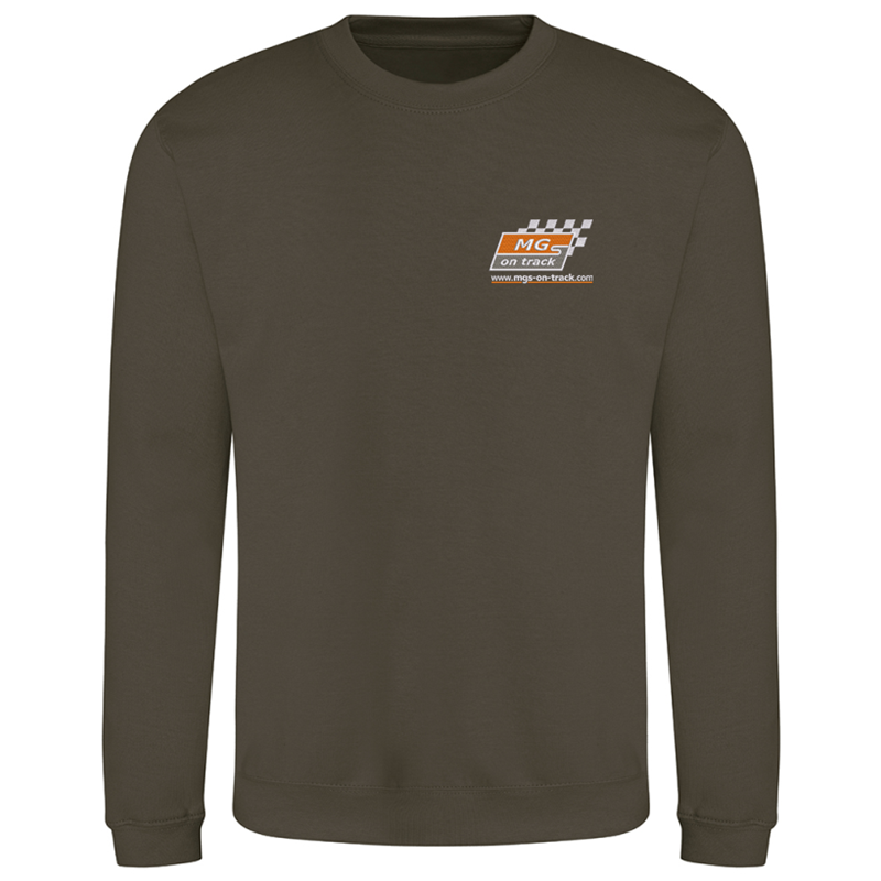 Cotton 280gm Crew neck sweatshirt with embroidered logo.