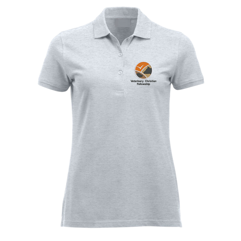 Ladies fit polyester/cotton poloshirt, embroidered with club logo to left breast.