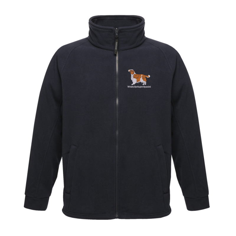 Full Zip Unisex fleece jacket with embroidered logo to left breast