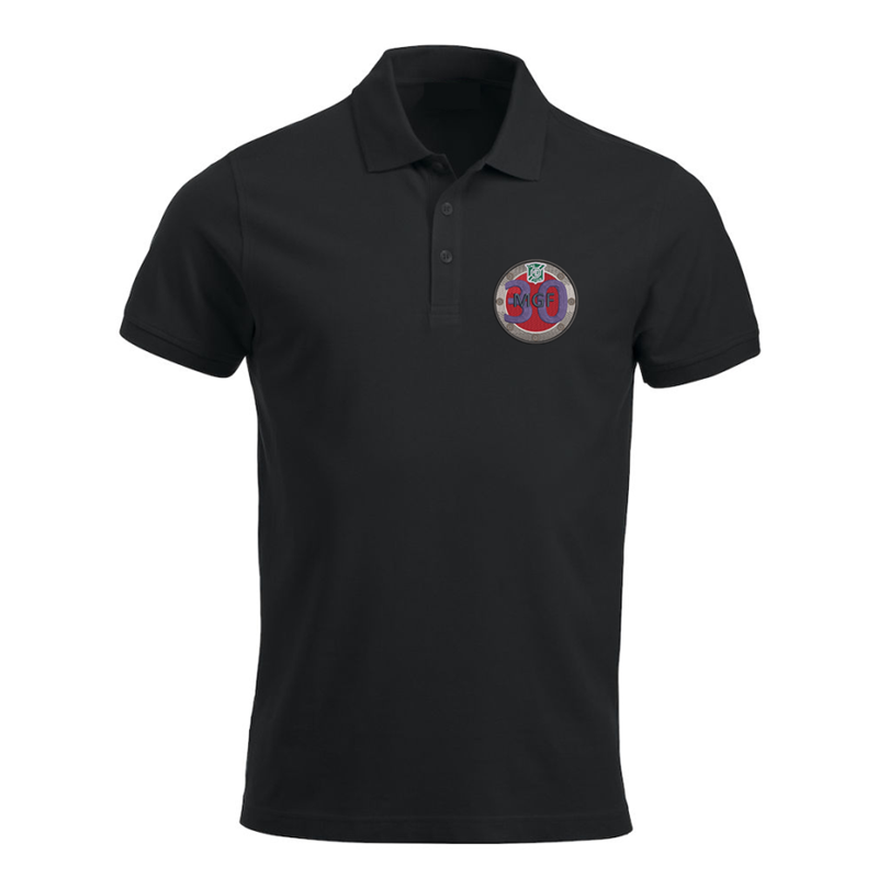 Unisex poly/cotton polo shirt with logo to left breast.