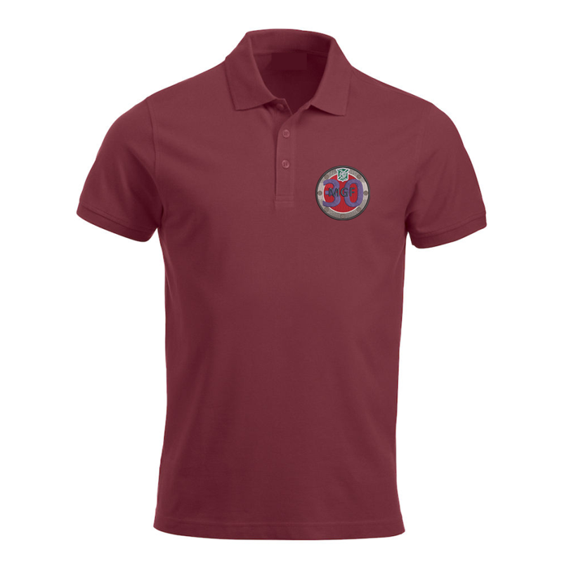 Unisex poly/cotton polo shirt with logo to left breast.