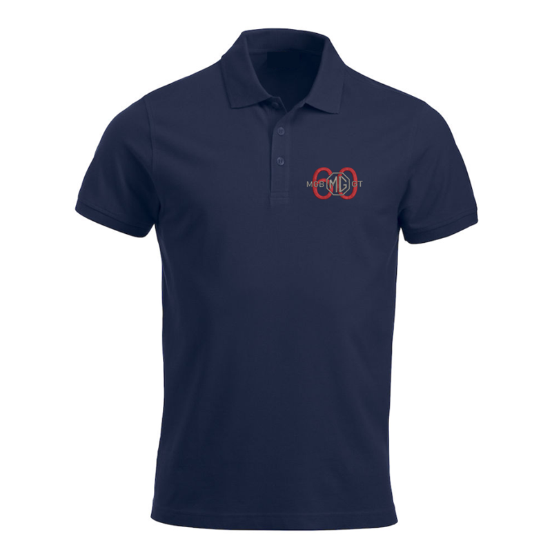 Unisex poloshirt with embroidered logo to left breast