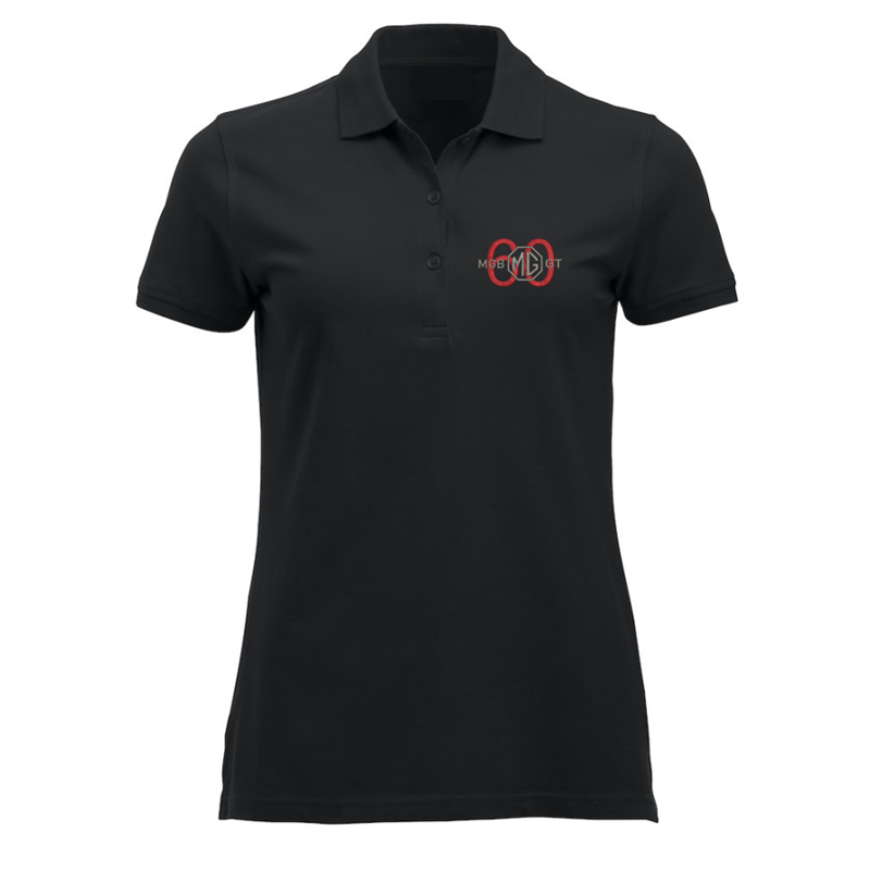 Poloshirt, ladies fit, embroidered logo left breast