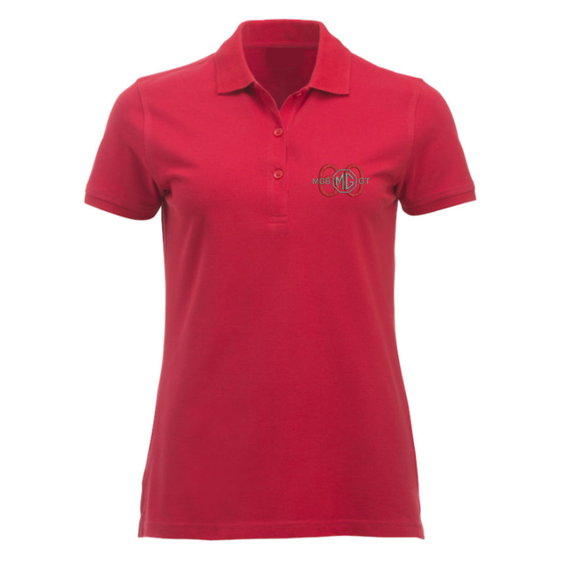 Poloshirt, ladies fit, embroidered logo left breast