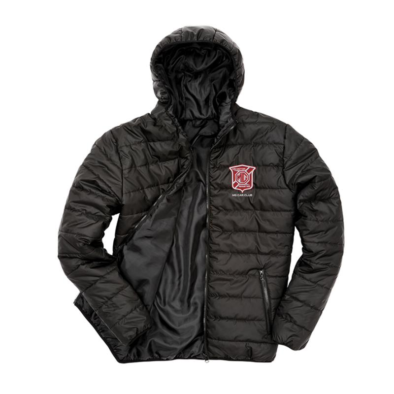 Padded jacket embroidered with club logo.
