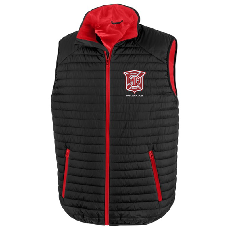 Soft padded gilet with embroidered logo.