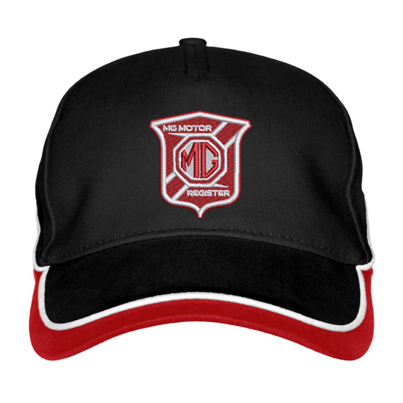 Contrast styled cap with embroidered logo to front.