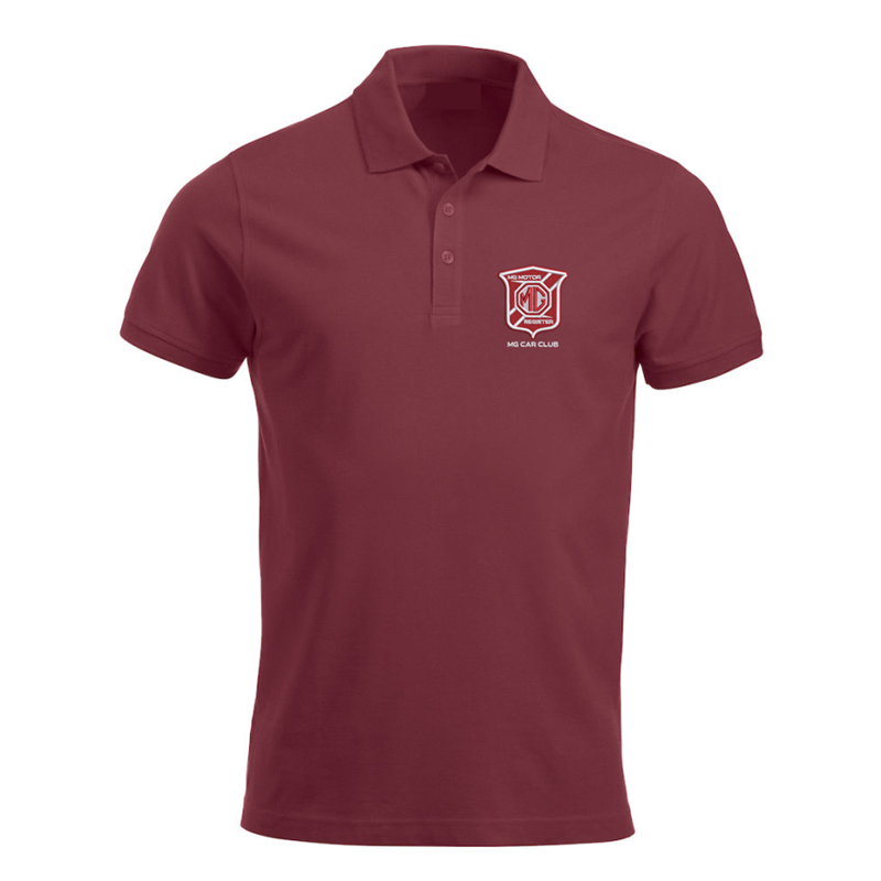 Polycotton poloshirt with embroidered logo to left breast.