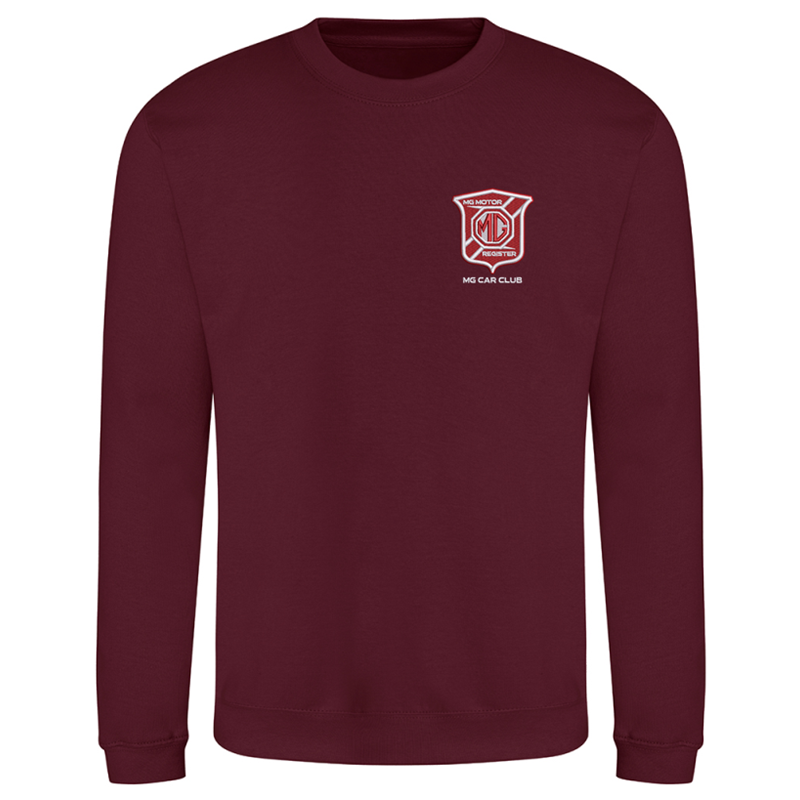 Crew neck sweatshirt with embroidered logo.