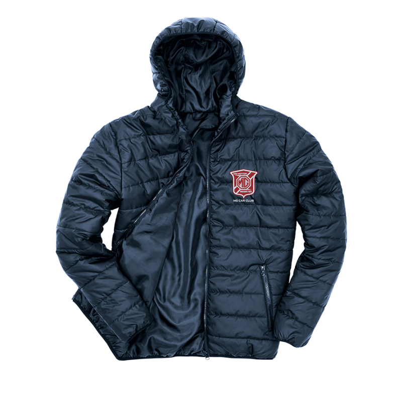 Padded jacket embroidered with club logo.
