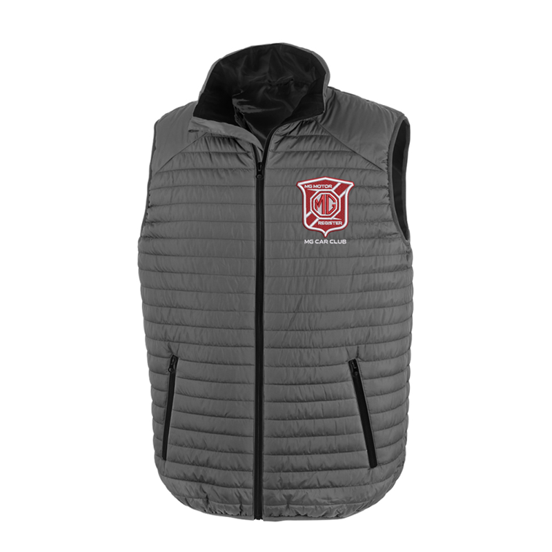 Soft padded gilet with embroidered logo.