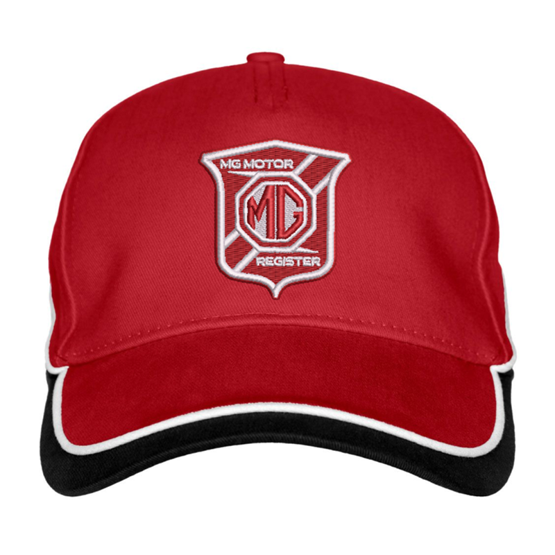 Contrast styled cap with embroidered logo to front.