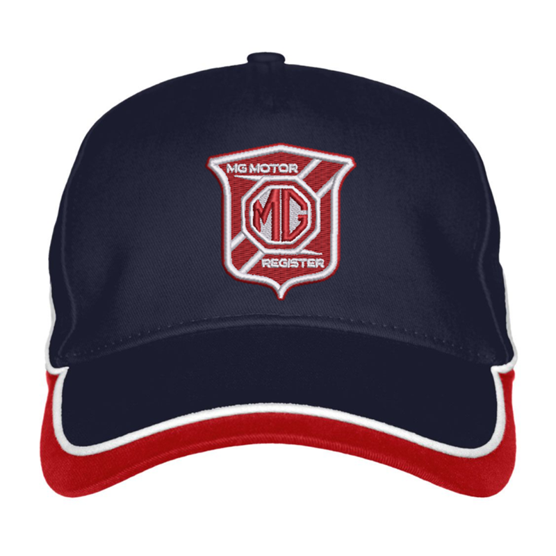 Contrast styled cap with embroidered logo to front.
