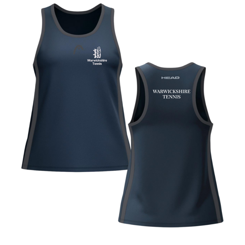 CLUB 25 TECH Tank Top, Women, embroidered logo to left breast and print to back.