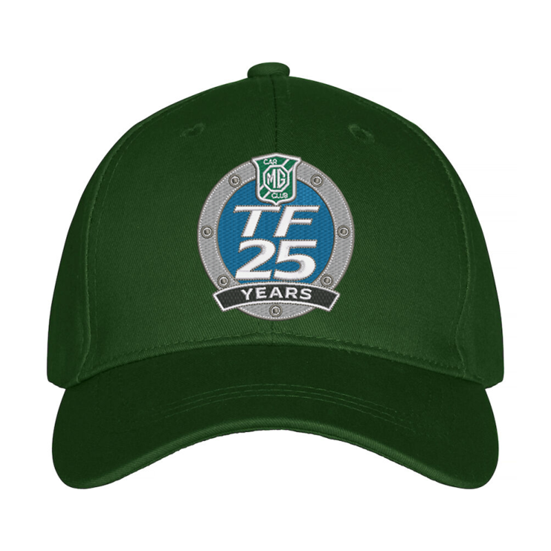 Premium baseball cap with embroidered logo to front.