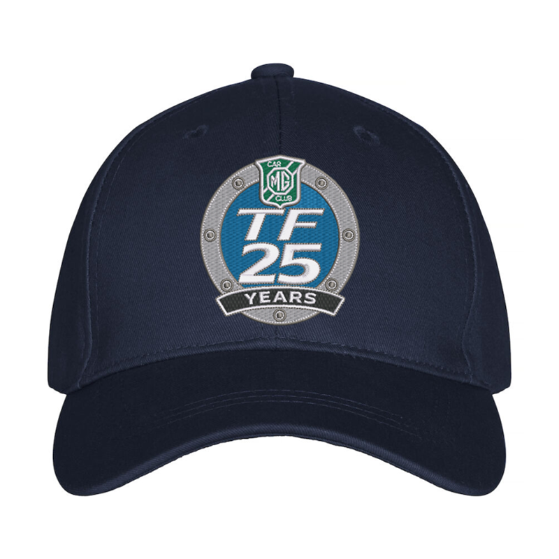 Premium baseball cap with embroidered logo to front.