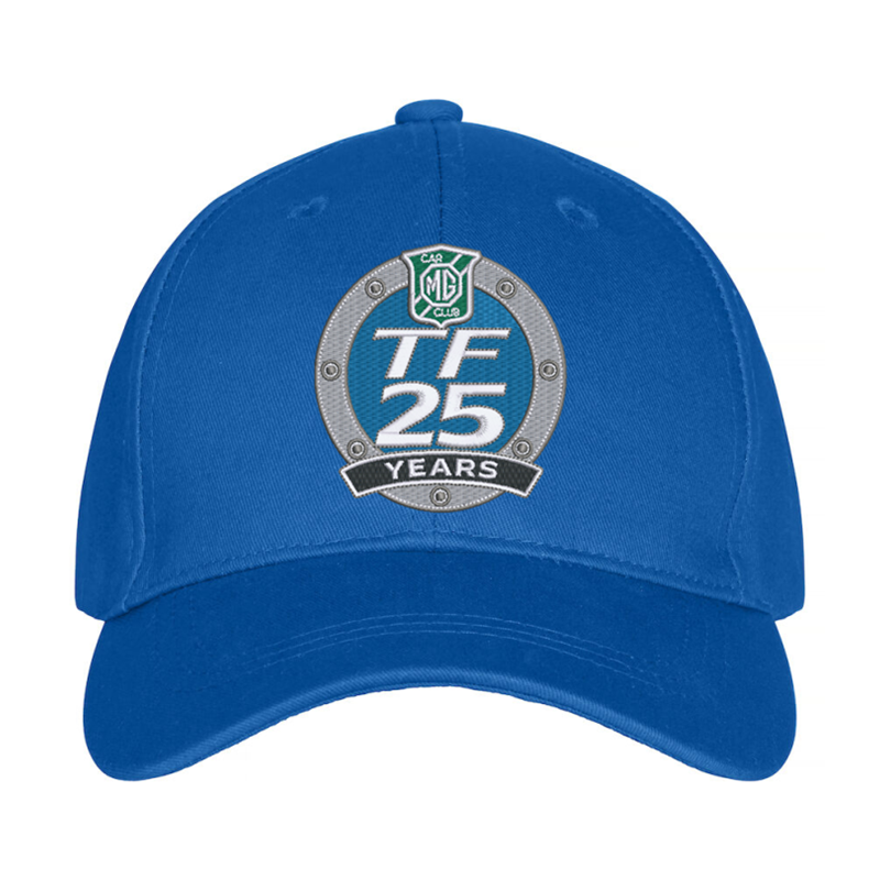 Premium baseball cap with embroidered logo to front.