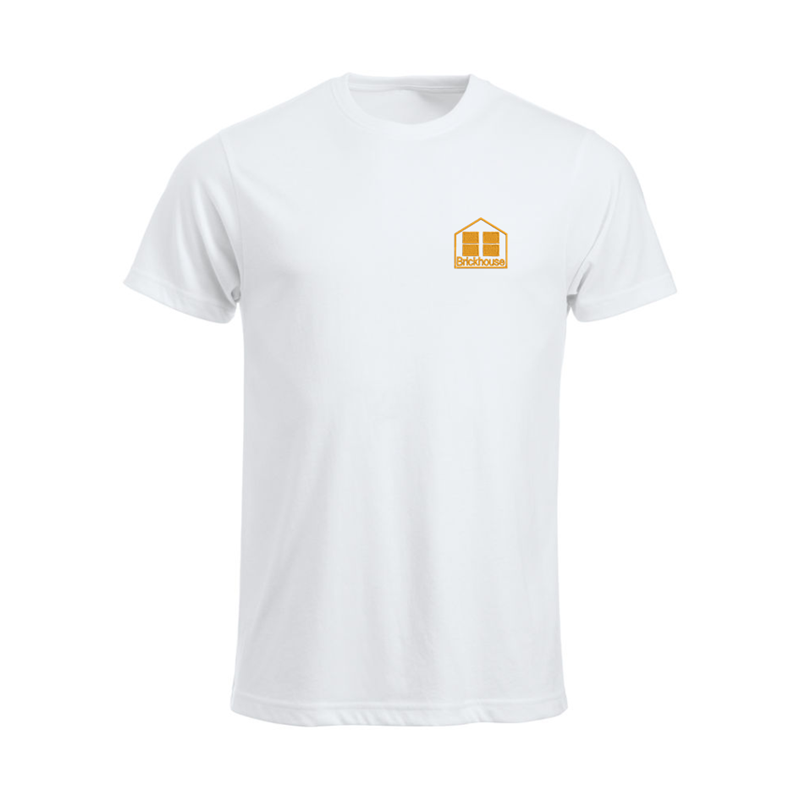 Crew neck cotton t shirt embroidered with School logo.