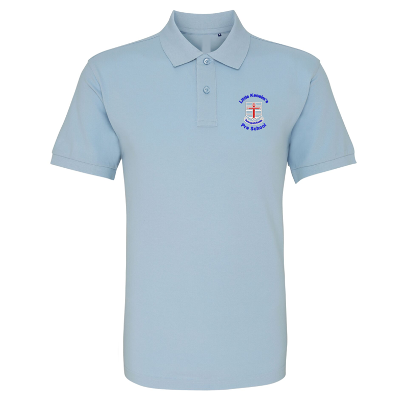 Poloshirt embroidered with Pre School logo.