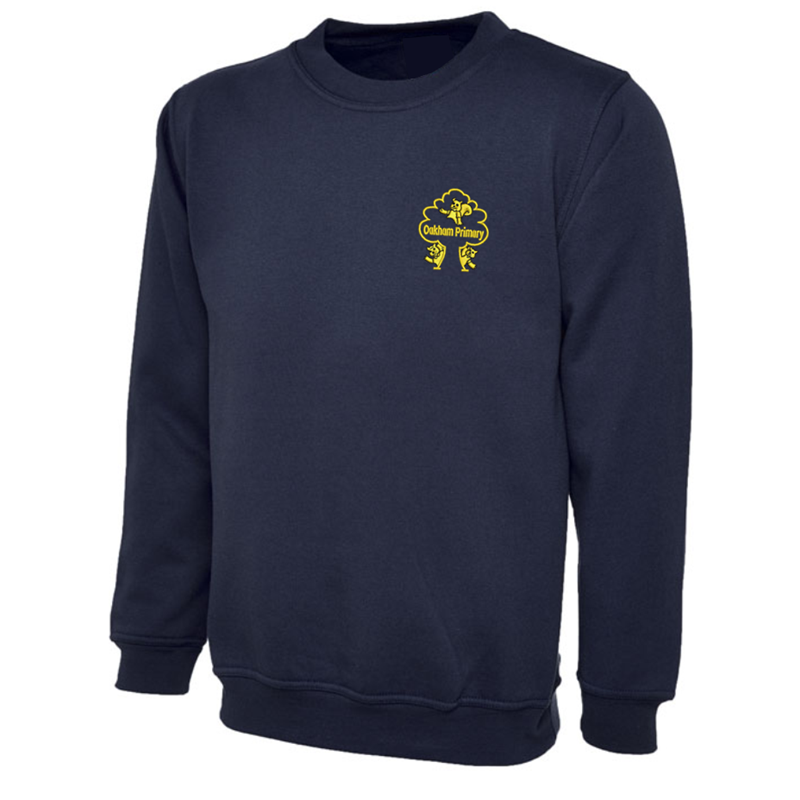 Crew neck sweatshirts with School logo
