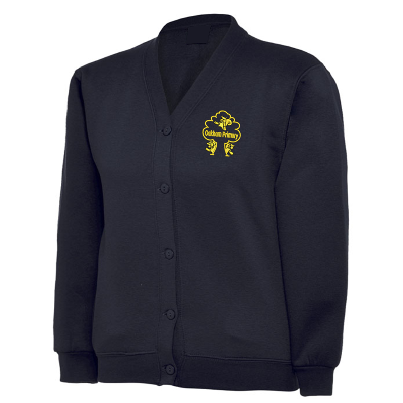 Cardigan embroidered with School logo