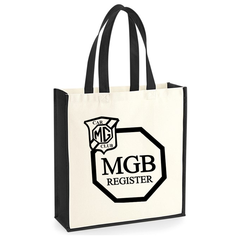 Premium heavyweight fabric. Long handles which can be carried by hand or over the shoulder. Handle length - 57cm -with logo to one side