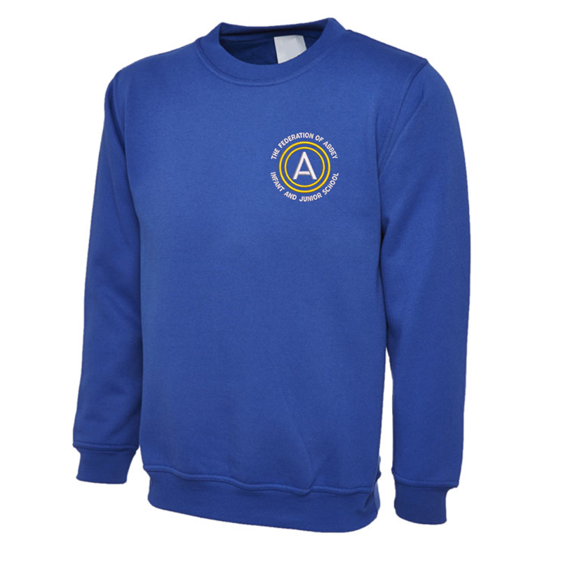 Abbey Sweatshirt with embroidered School logo