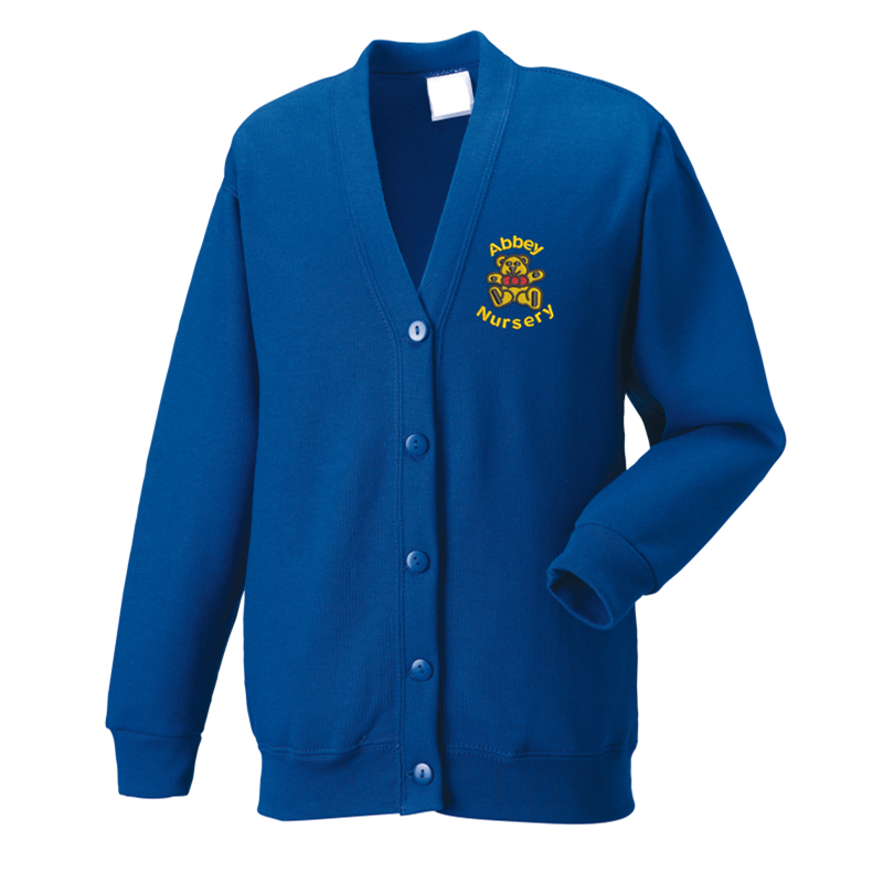 Abbey Nursery Cardigan with embroidered Nursery logo