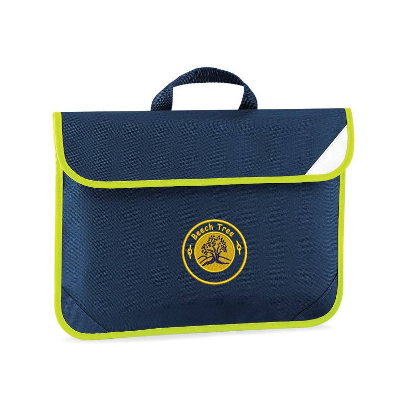 Hi Viz trimmed book bag with logo