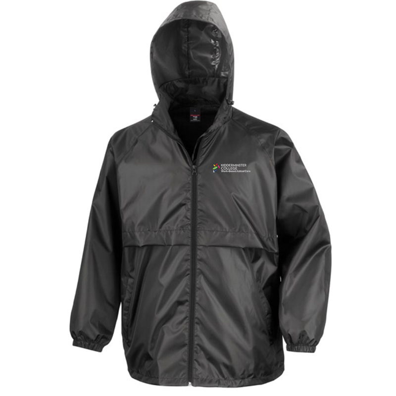 Rain Jacket, full zip with embroidered  logo