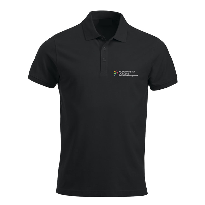 Polycotton Poloshirt embroidered HE logo left breast.