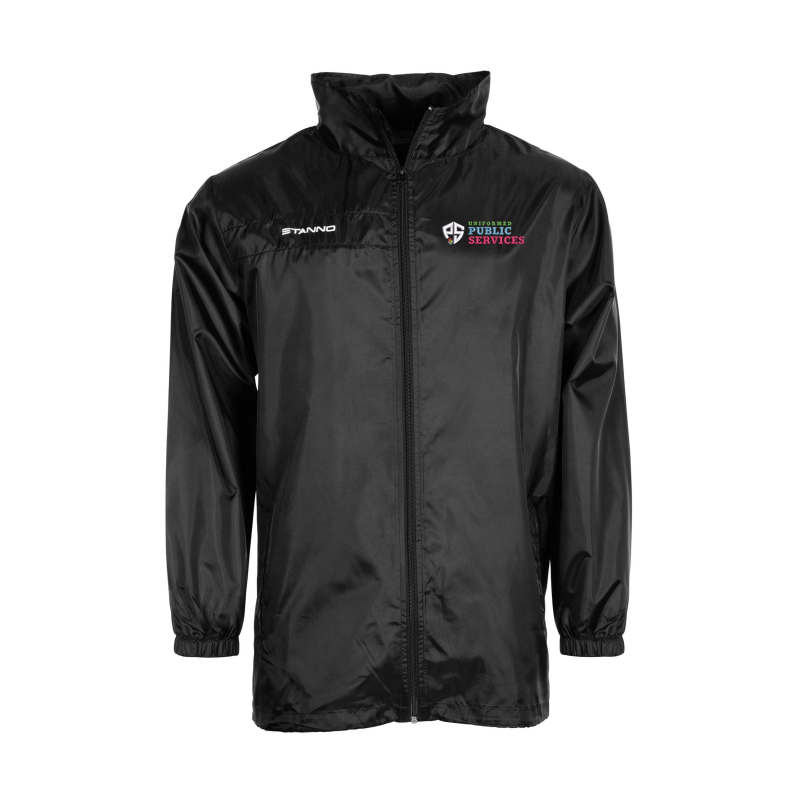 Full zip jacket with embroidered logo.