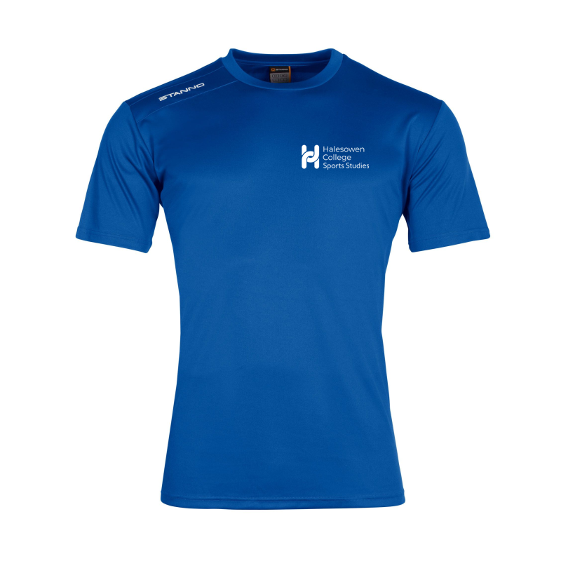 Sports Studies round neck sports shirt, with moisture regulating ClimaTec qualities. The shirt has a small panel on the right shoulder, with a printed Stanno logo.