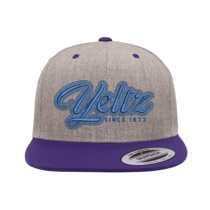 Premium classic snapback with 2-tone peak has the same classic shape but with total coordination in mind. The plastic snap is fully adjustable for a perfect fit.