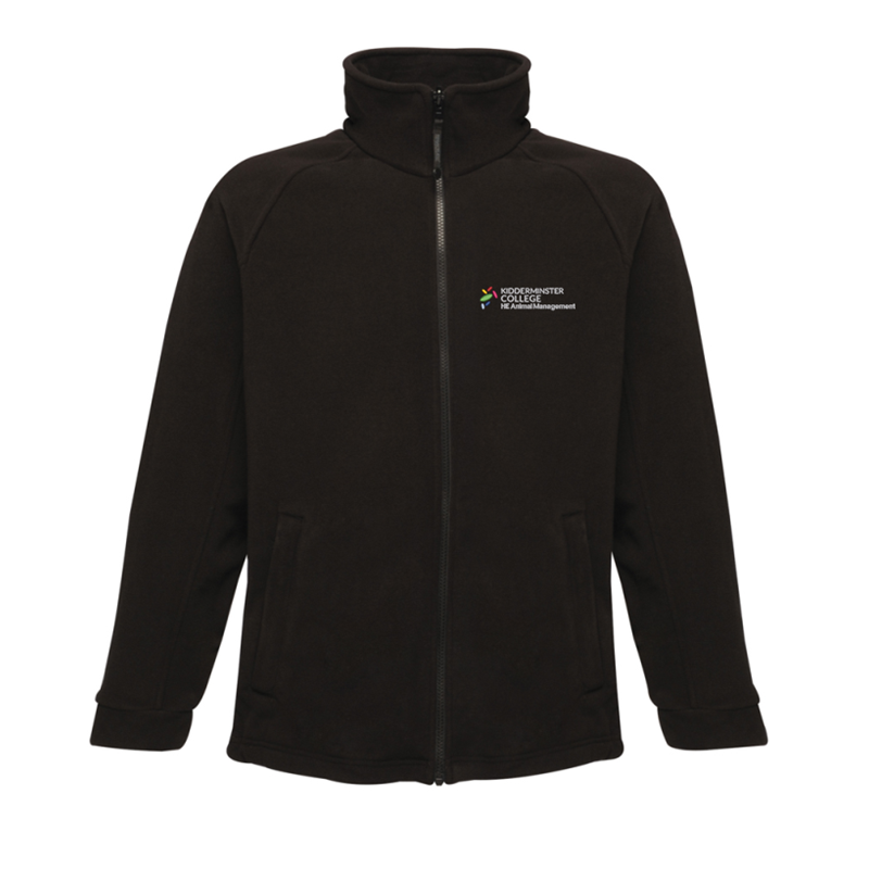 Micro fleece full zip jacket, embroidered logo left breast.