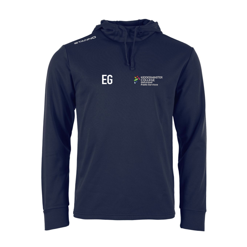 Hooded Top with college logo and initials